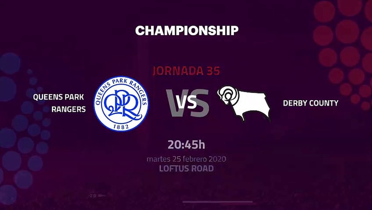Previa partido entre Queens Park Rangers y Derby County  Jornada 35 Championship