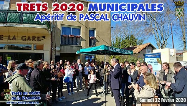 MUNICIPALES 2020 - Apéritif de PASCAL CHAUVIN TRETS 22FEV2020