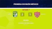 Resumen partido entre León y Necaxa Jornada 7 Liga MX - Clausura