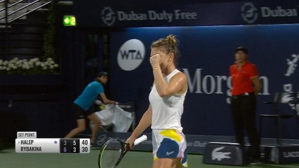 Halep rallies to claim 20th title