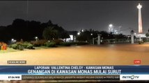 Kawasan Monas Sempat Tergenang, Kini Sudah Surut