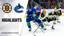NHL Highlights | Bruins @ Canucks 2/22/2020