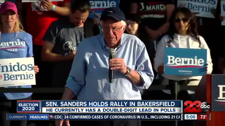 Sen. Sanders Holds Rally In Town