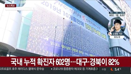 하루새 확진 169명·사망 3명↑…누적 확진 602명