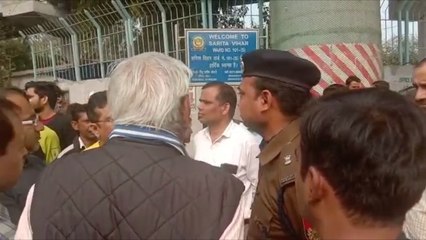 Pro-CAA protesters at Sarita Vihar
