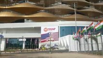 Sardar Patel Stadium at Ahmedabad decked up for Trump visit