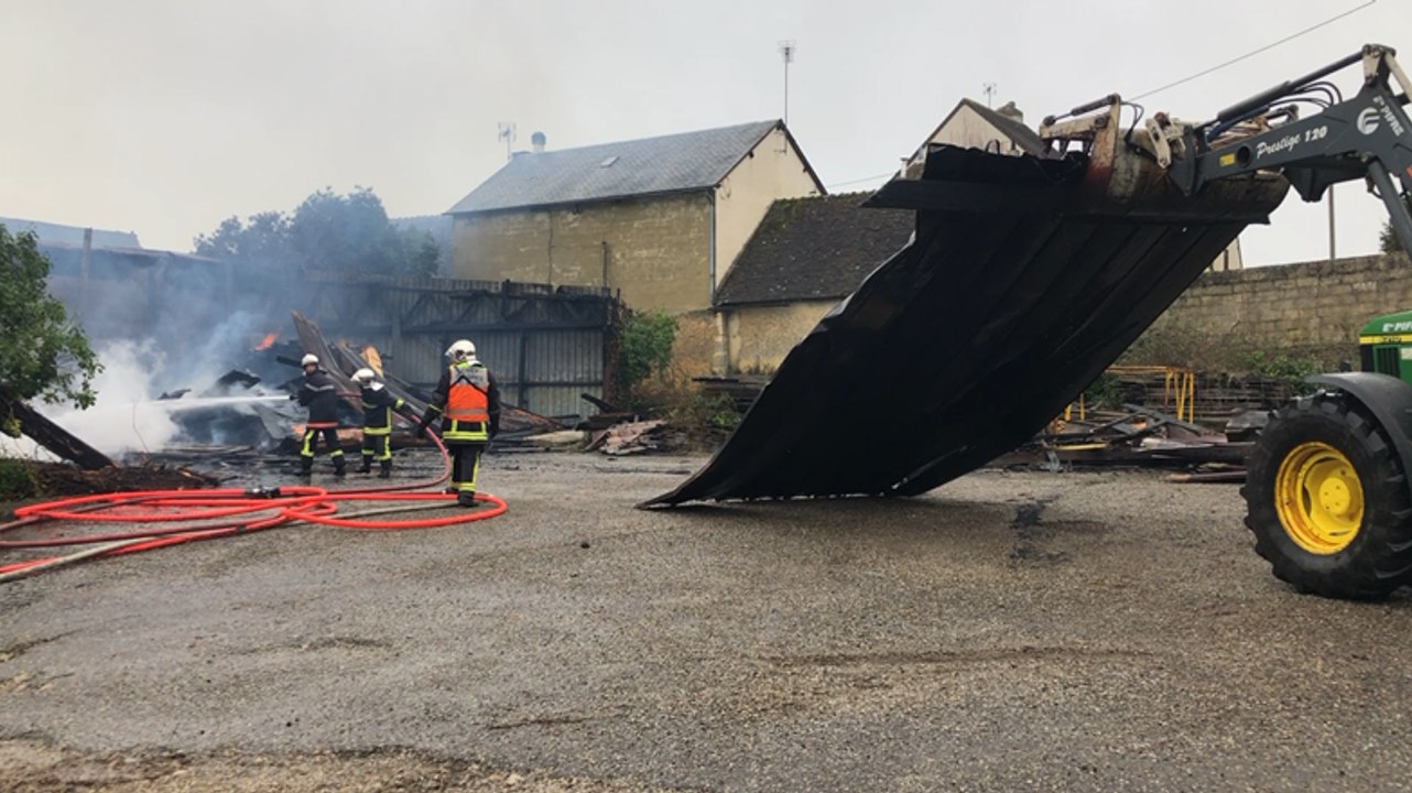 Incendie dans une scierie à Saint-Martin-du-Vieux-Bellême