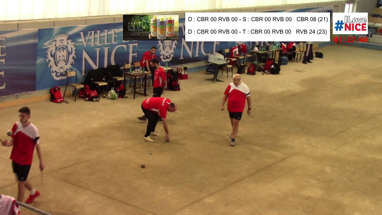 Quatrième tour, France Clubs N1, demi-finale retour, Club Bouliste du Rocher contre Rives-Bièvre, 2019-2020