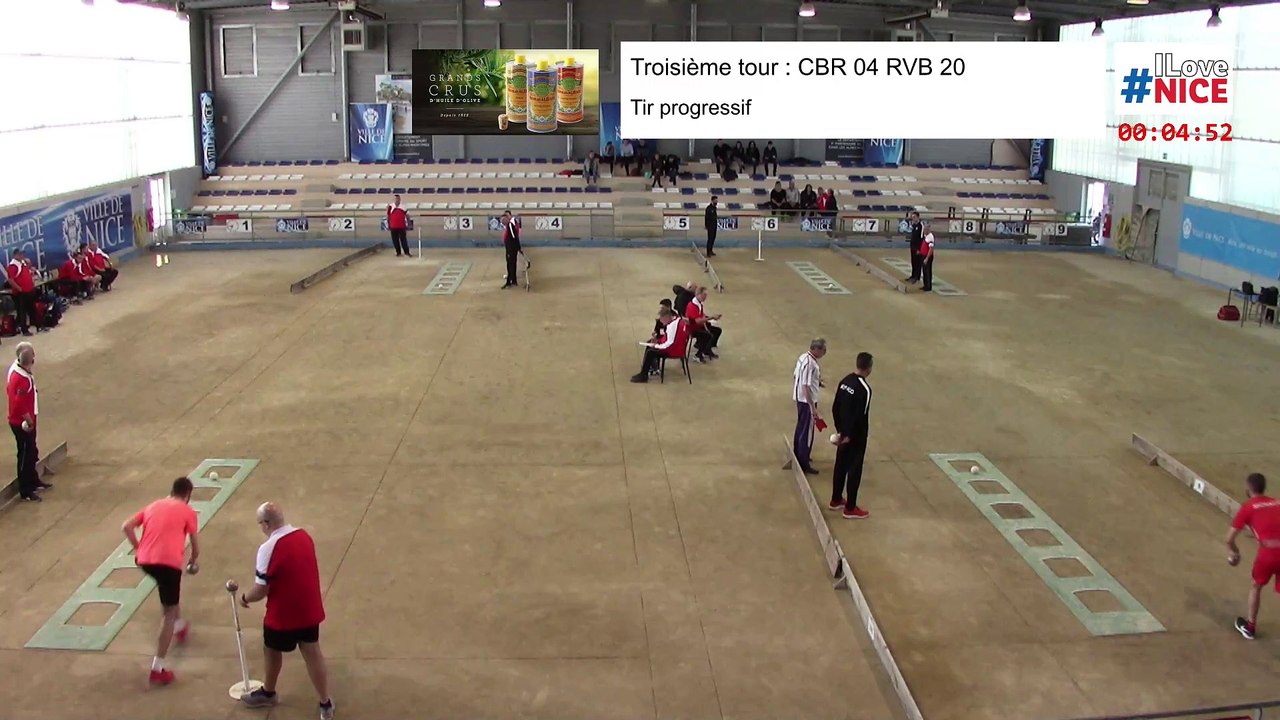 Troisième tour, tir progressif, France Clubs N1, demi-finale retour, Club Bouliste du Rocher contre Rives-Bièvre, 2019-2020