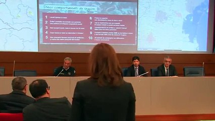 Conte dal Comitato operativo del Dipartimento Protezione Civile a Roma (22.02.20)