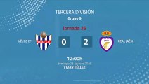 Resumen partido entre Vélez CF y Real Jaén Jornada 26 Tercera División