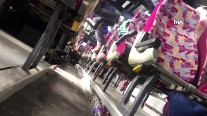 Faciadan zor kurtulmuşlardı....Aynı otobüsle 1200 kilometre yol gittiler