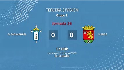 Resumen partido entre EI San Martín y Llanes Jornada 26 Tercera División