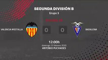 Resumen partido entre Valencia Mestalla y Badalona Jornada 26 Segunda División B