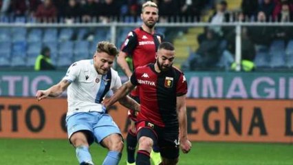 VIDEO - GENOA-LAZIO 2-3 - GOL MARUSIC-IMMOBILE-CATALDI CON LE URLA DI ZAPPULLA