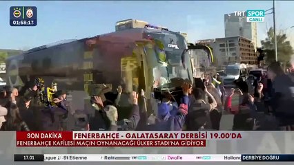 Fenerbahçe ve Galatasaray kafileleri derbinin oynanacağı Ülker Stadyumu'na doğru harekete geçti