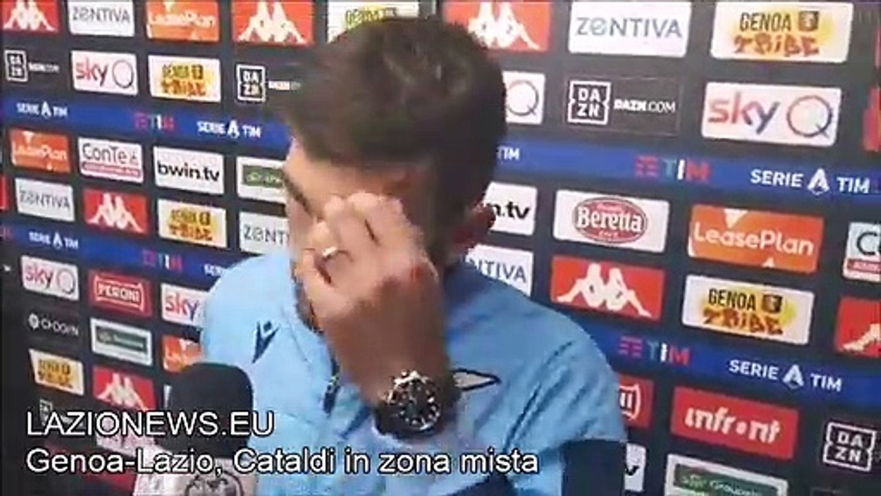 Genoa-Lazio, le parole di Cataldi in zona mista