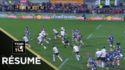 TOP 14 - Résumé Brive-Agen: 16-30 - J16 - Saison 2019/2020