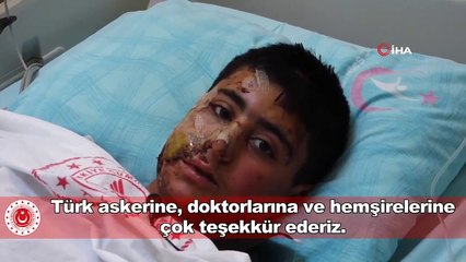 Patlamada yaralanan Suriyeli çocuk o anları anlattı