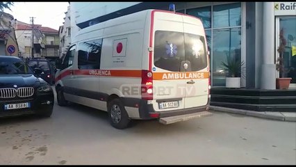 Report TV -Korçë- Bie nga kafeneja në katin e gjashtë të pallatit, vajza në gjendje të rëndë