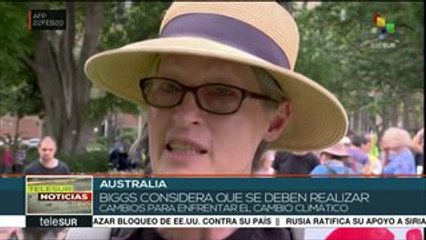 Marchan en Australia y exigen políticas contra la crisis climática