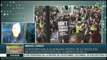 Reino Unido: activistas marchan contra extradicción de Assange