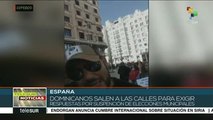 España: dominicanos protestan por suspensión de comicios