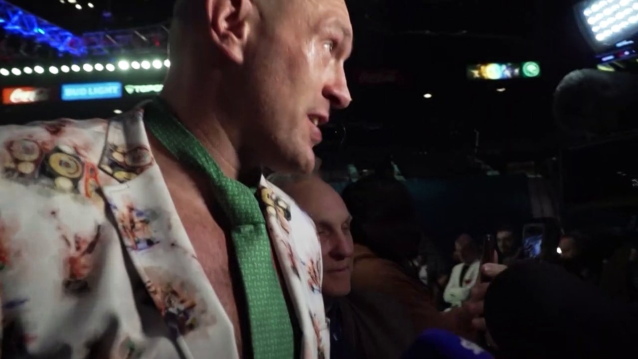 Fury: "Not bad for an old fat guy who can't pun...