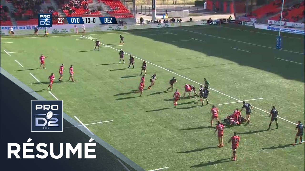 PRO D2 - Résumé Oyonnax-Béziers: 25-21 - J21 - Saison 2019/2020