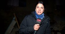 CNN Türk muhabiri canlı yayında depreme yakalandı