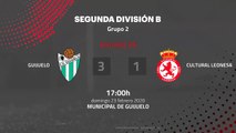 Resumen partido entre Guijuelo y Cultural Leonesa Jornada 26 Segunda División B