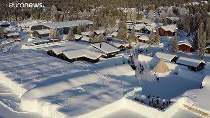 شاهد: السياح في السويد يتدفقون على فندق من الجليد في أعالي الدائرة القطبية الشمالية