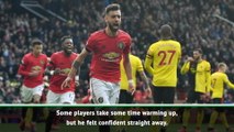 Solskjaer hails Fernandes' instant impact at Man United
