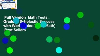 Full Version  Math Tests, Grade 3 (Scholastic Success with Workbooks: Tests Math)  Best Sellers