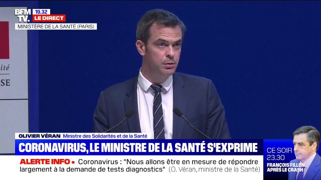 Coronavirus: le ministre de la Santé confirme qu'il n'y a pas d'épidémie en France