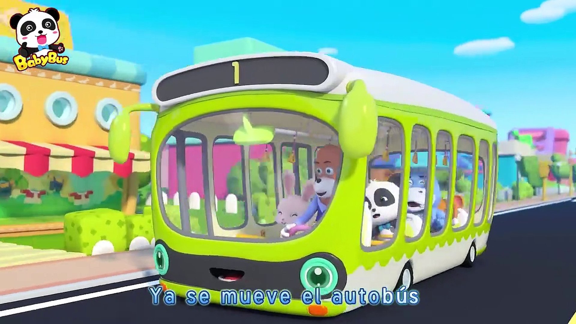 ¿Quien Se Baja Ahora? | Canción Infantil | Las Ruedas en El Autobús |  BabyBus Español, image size:1920x1080