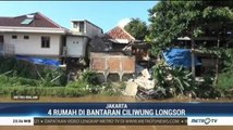 Empat Rumah Tergerus Longsor Akibat Luapan Kali Ciliwung