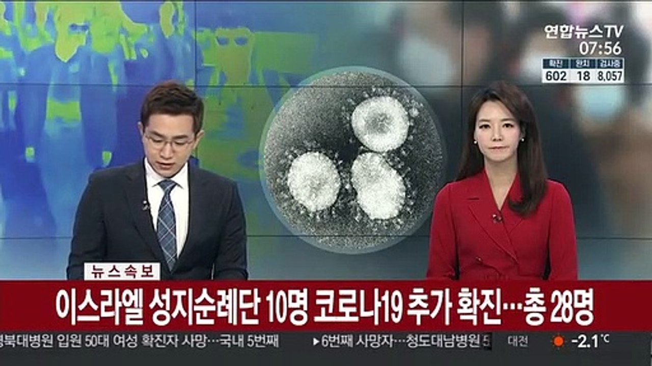 [속보] 이스라엘 성지순례단 10명 코로나19 추가 확진…총 28명