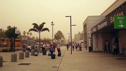 Tempestade de areia e incêndio nas Ilhas Canárias