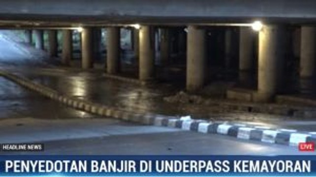 Banjir di Underpass Kemayoran Surut