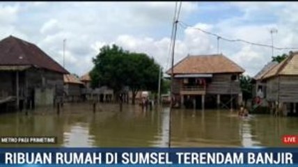 Ribuan Rumah di Prabumulih Dikepung Banjir