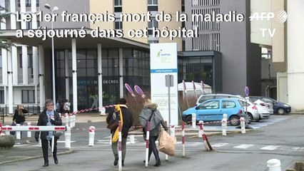 Coronavirus : réactions devant l'hôpital de Creil où a séjourné le 1er français mort de la maladie