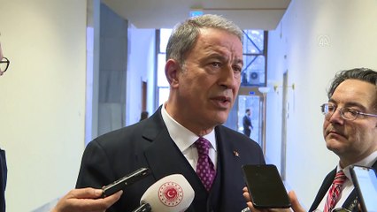 Milli Savunma Bakanı Akar, gazetecilerin sorularını cevapladı - TBMM
