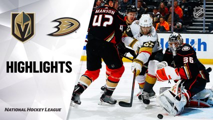 NHL Highlights | Golden Knights @ Ducks 2/23/20