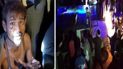 अपहरण की कोशिश कर रहे युवकों को भीड़ ने पकड़ा फिर करने लगी बेरहमी से पिटाई तभी आ पहुंची पुलिस