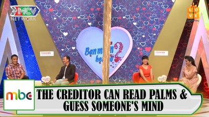 A CREDITOR CAN READ PALMS AND GUESS SOMEONE'S MIND.‍♂️