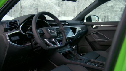 The new Audi RS Q3 Interior Design in Kyalami Green