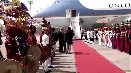 PM Modi welcomes US President Trump in Ahmedabad