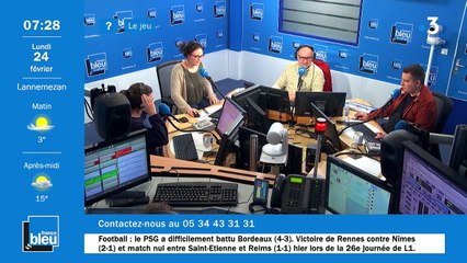 La matinale de France Bleu Occitanie du 24/02/2020