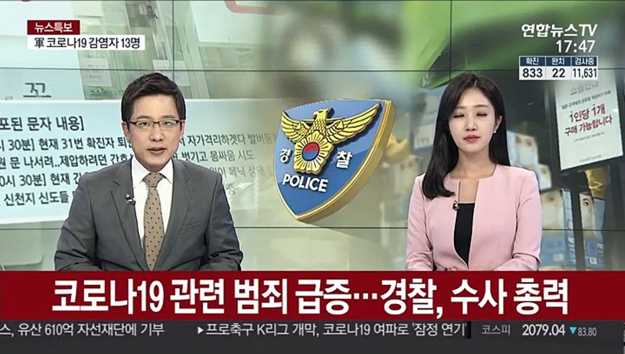 코로나19 관련 범죄 급증…경찰, 수사 총력